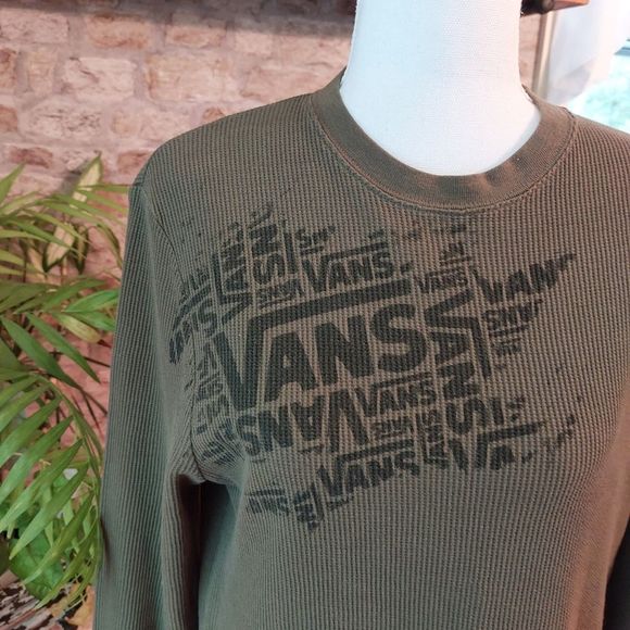 Vans Other - Vans men's size M army green thermal shirt